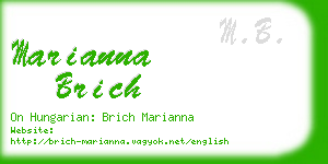 marianna brich business card